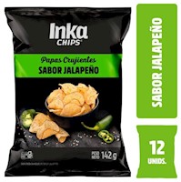 Papas Crujientes Inka Chips Jalapeño - 12 und x 142g
